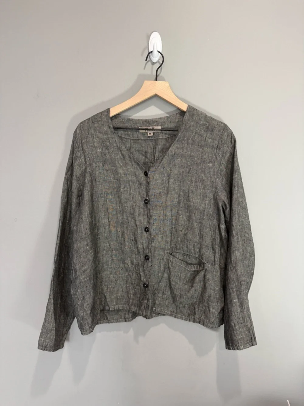 FLAX brand linen‎ button-down jacket Size medium